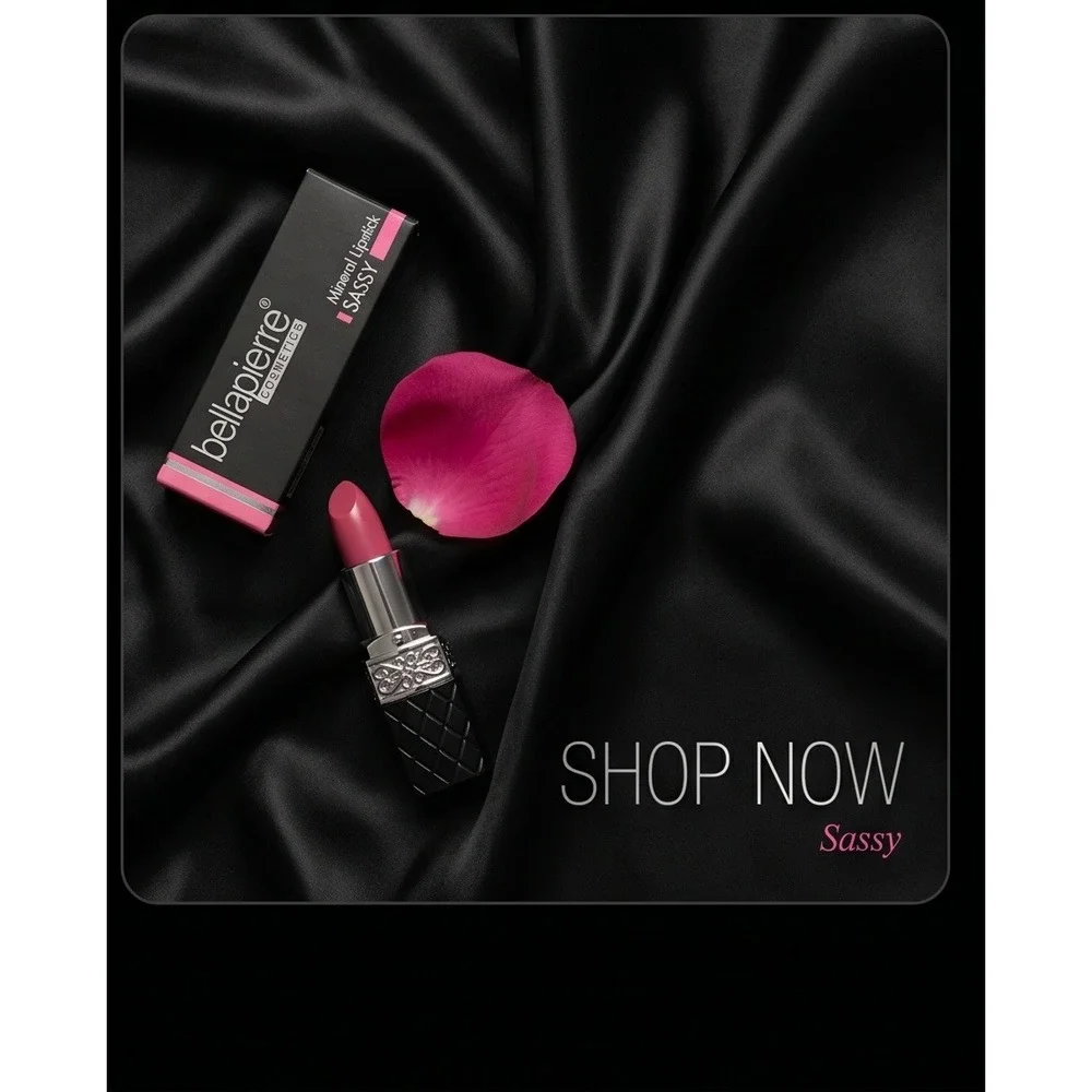 Bellapierre Mineral Lipstick Sassy‎ LS010 Pink Natural Ingredients New in Box